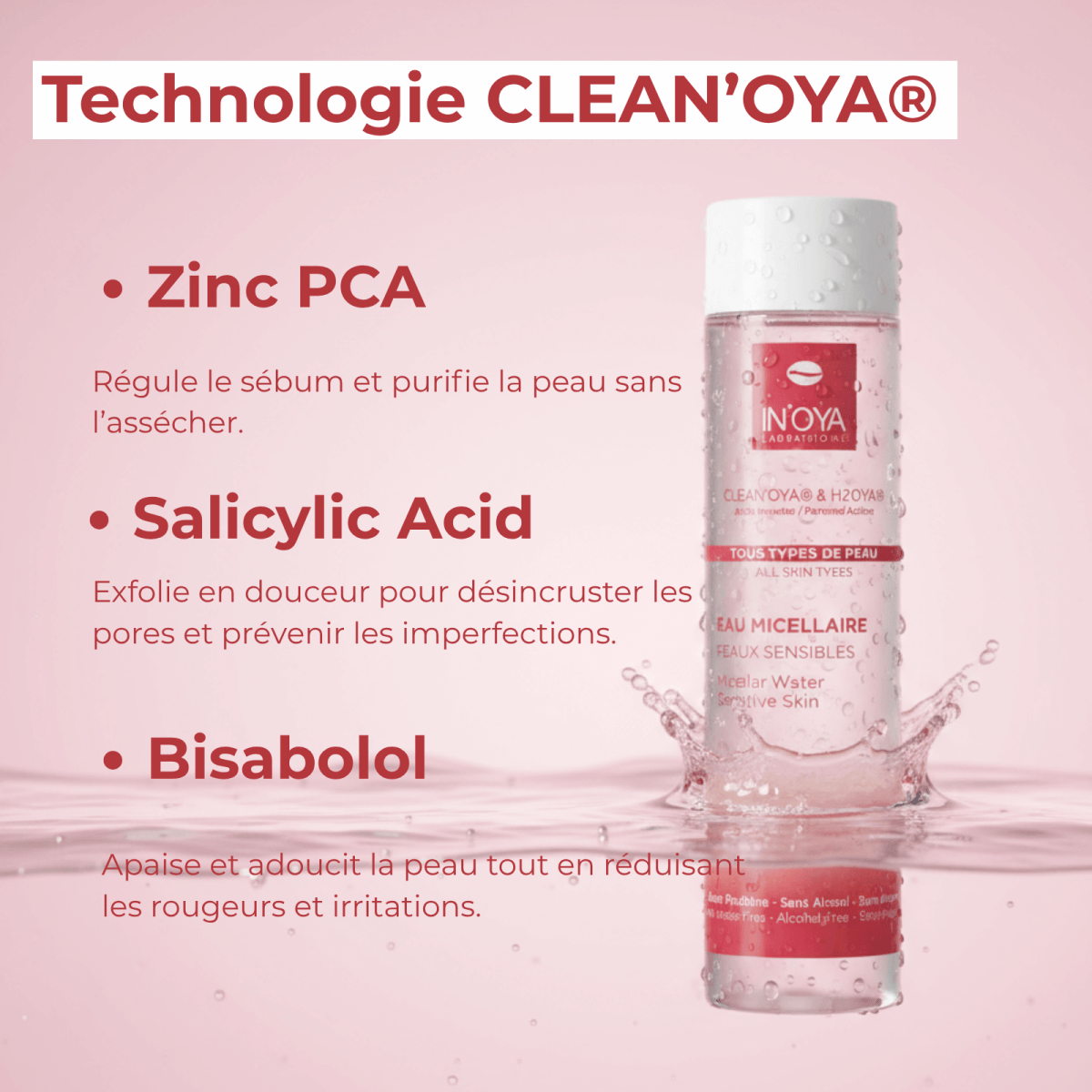 IN'OYA - Mon Eau Micellaire pour peaux sensibles - 200mL - In'oya - Ethni Beauty Market