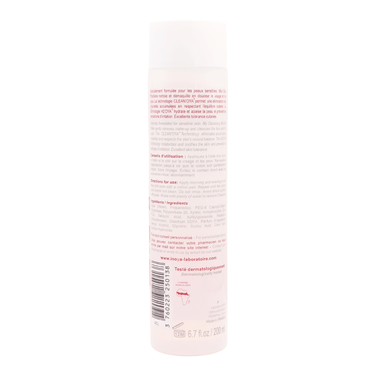 IN'OYA - Mon Eau Micellaire pour peaux sensibles - 200mL - In'oya - Ethni Beauty Market