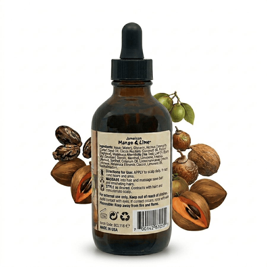 Jamaican Mango & Lime - Black Castor Oil with Coconut Oil - 118 ml - Jamaican Mango & Lime - Ethni Beauty Market
