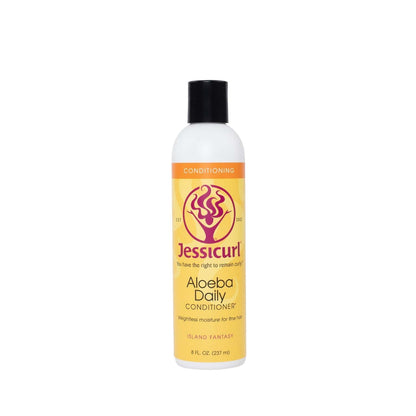 Jessicurl - Après-shampoing revitalisant pour cheveux fins Aloeba Daily Conditioner - 237ml (plusieurs fragrances) - Jessicurl - Ethni Beauty Market