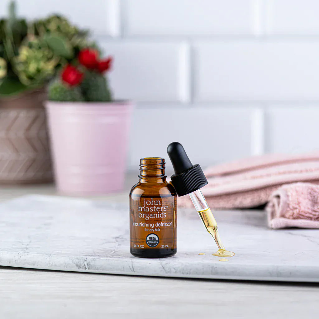 John Masters Organics - Elixir Bio Anti-Frisottis - Huile Traitante Pour Éliminer Les Frisottis Et Les Fourches 23ml - John Masters Organics - Ethni Beauty Market