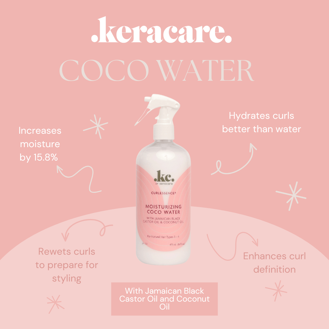 Keracare - Curlessence - Eau de coco hydratante - Moisturizing Coco Water Curlessence - 475ml - KeraCare - Ethni Beauty Market