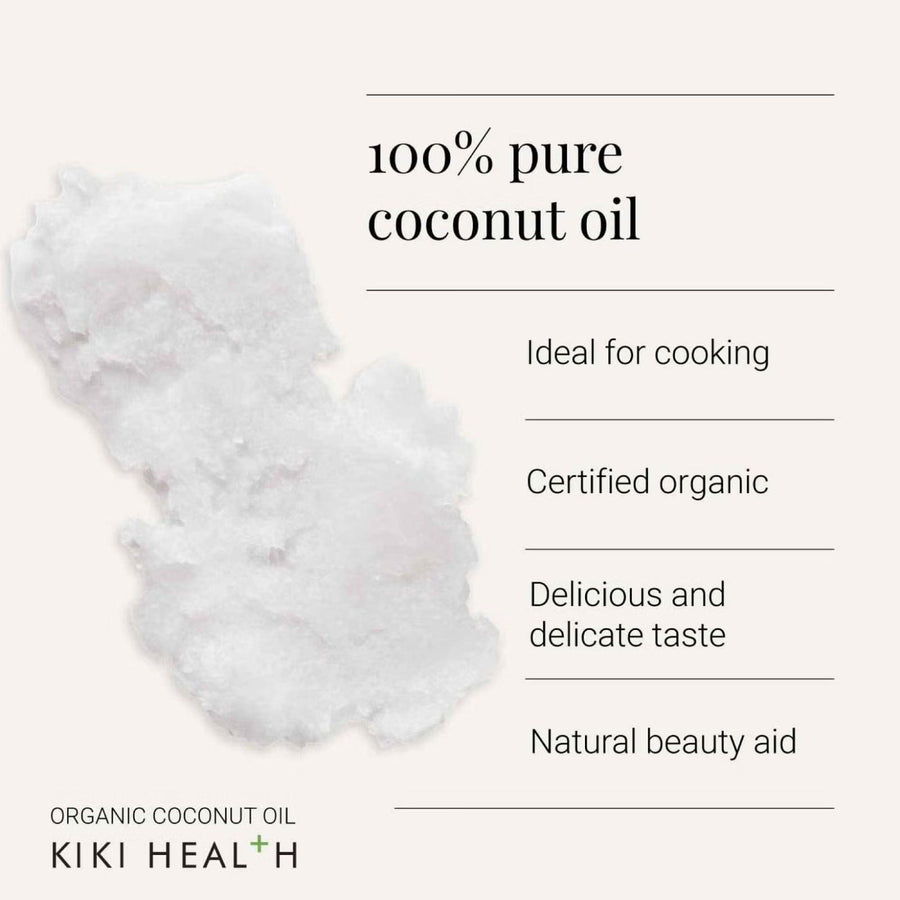 KIKI Health - Organic Raw Virgin Coconut Oil - Essential Moisturizer - 200ml - Kiki Health - Ethni Beauty Market