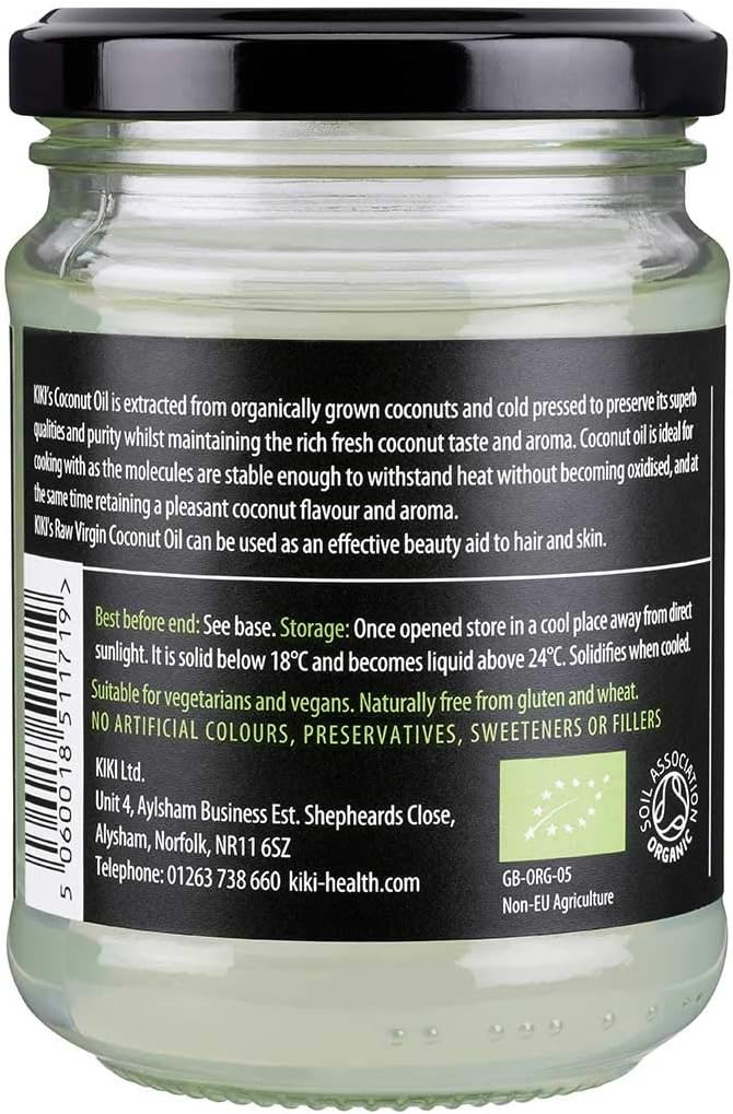 KIKI Health - Huile de Noix de Coco Vierge Brute Biologique - Hydratant essentiel - 200ml - Kiki Health - Ethni Beauty Market