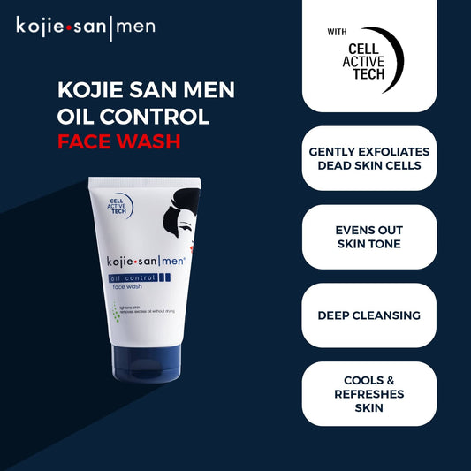 Kojie San - Men - Nettoyant visage "oil control" - 125g - Kojie San - Ethni Beauty Market