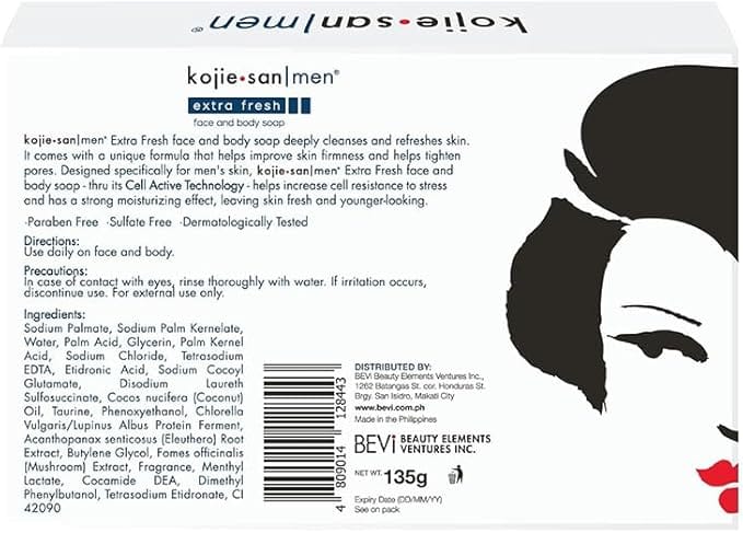 Kojie San - Men - Savon visage et corps "extra fresh" - 135g - Kojie San - Ethni Beauty Market