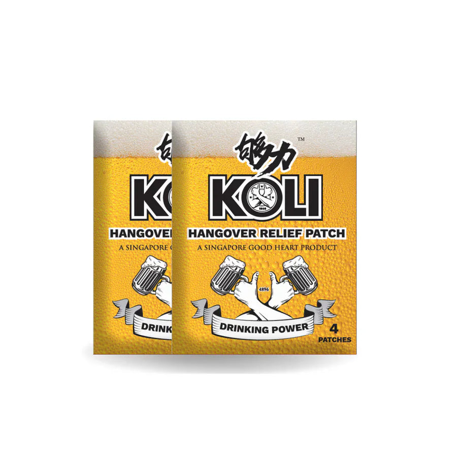 Koli-Patch - Anti-Gueule de Bois "Hangover Relief Patch-Drinking Power"- 4 Patches - Koli - Ethni Beauty Market