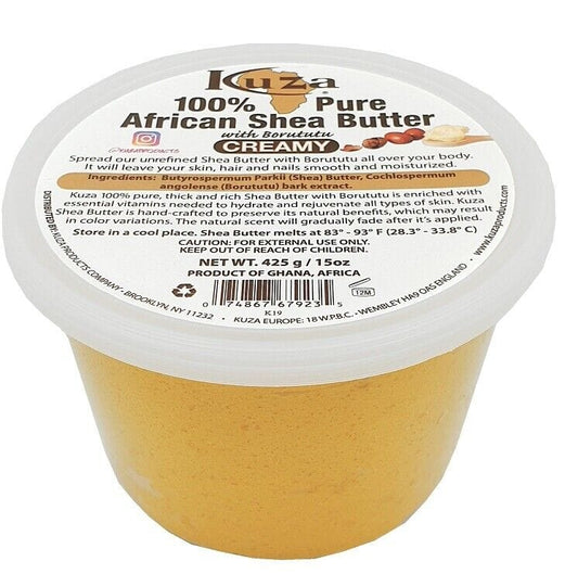 Kuza - Beurre De Karité Africain Pur (Creamy) 227 G - Kuza - Ethni Beauty Market