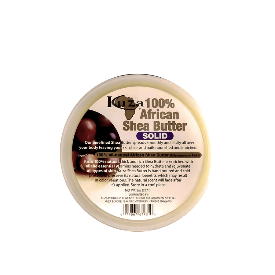 Kuza – Beurre de Karité africain 100% pur (blanc & solide) – 227 g - Kuza - Ethni Beauty Market