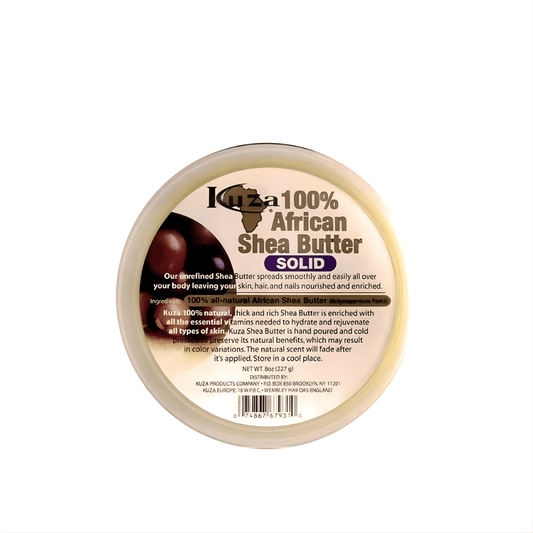 Kuza – 100% Pure African Shea Butter (White & Solid) – 227 g - Kuza - Ethni Beauty Market