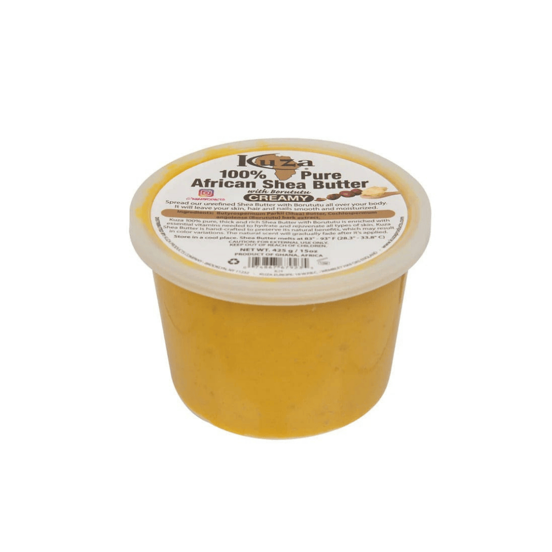 Kuza - Beurre de Karité africain 100% pur (Borututu & Crémeux) – plusieurs contenances - Kuza - Ethni Beauty Market