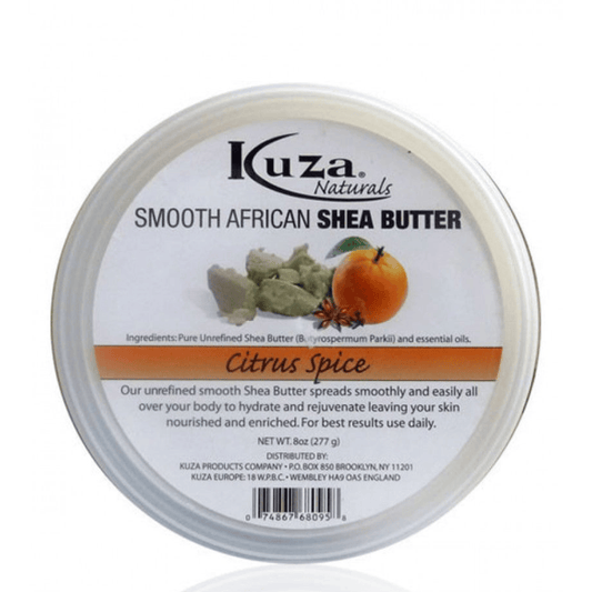 Kuza - Beurre de karité africain onctueux, épices d'agrumes 227g - Kuza - Ethni Beauty Market