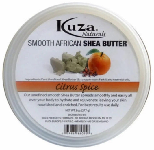 Kuza - Beurre de karité africain onctueux, épices d'agrumes 227g - Kuza - Ethni Beauty Market