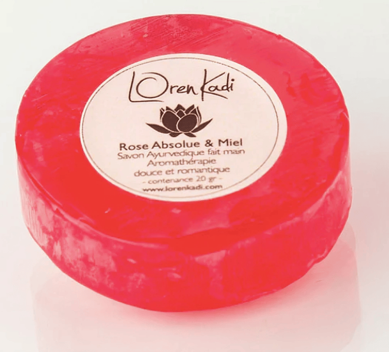 Loren Kadi - Savon ayurvédique "Rose absolue & miel" - visage & corps - (deux contenances) - Loren Kadi - Ethni Beauty Market
