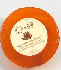 Loren Kadi - Savon ayurvédique "Irréprochable Santal-Turmeric", visage & corps - 20g / 100g - Loren Kadi - Ethni Beauty Market