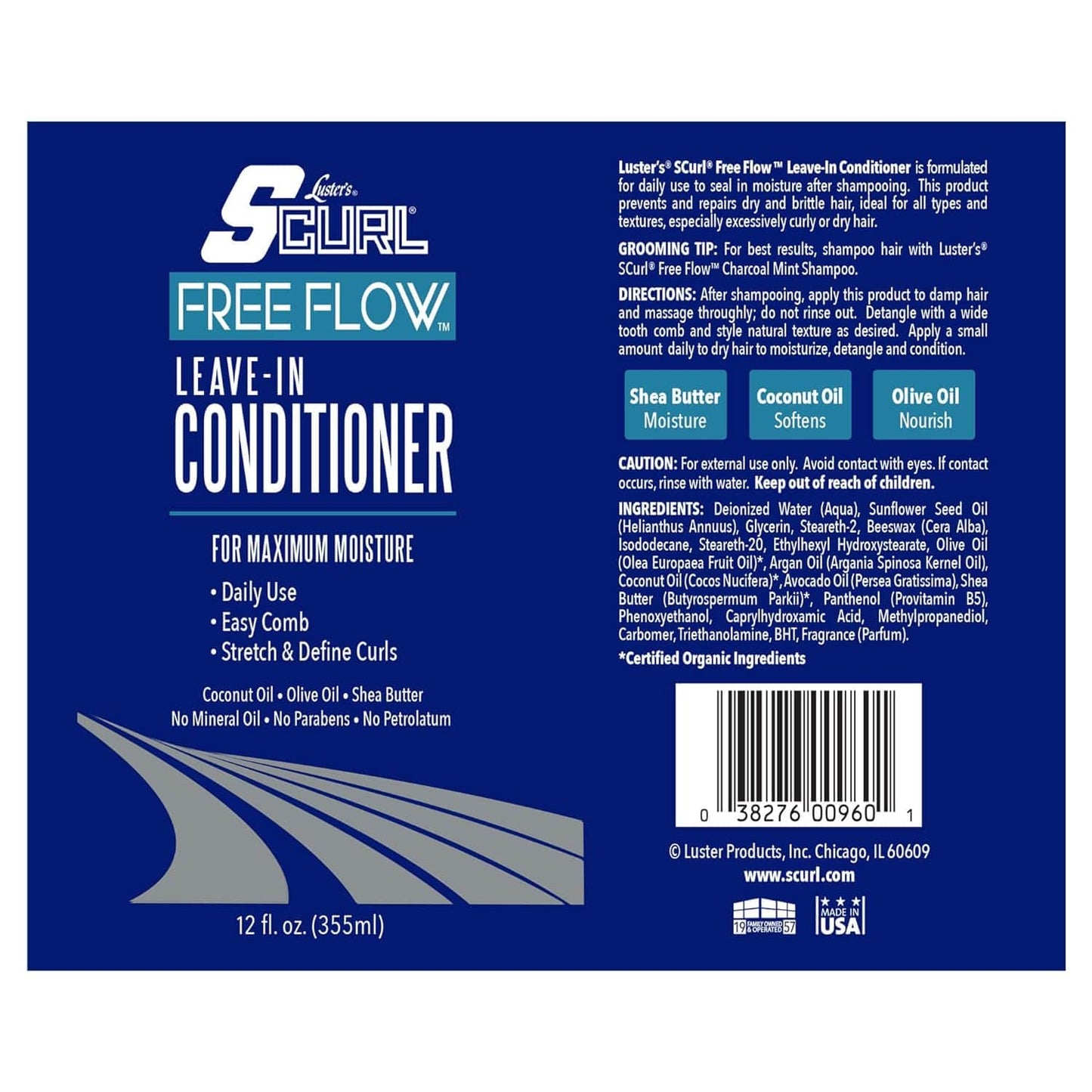 S-Curl Après-shampooing sans rinçage - 355ml - Luster's - Ethni Beauty Market