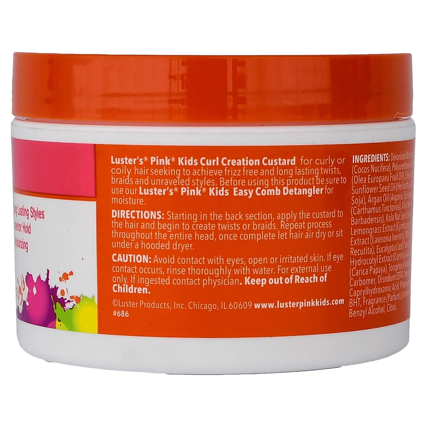 Pink Kids Crème anglaise pour boucles - 227g - Luster's - Ethni Beauty Market