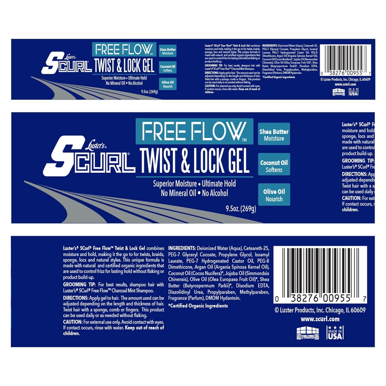 S-Curl Gel Twist&Lock - 269g - Luster's - Ethni Beauty Market