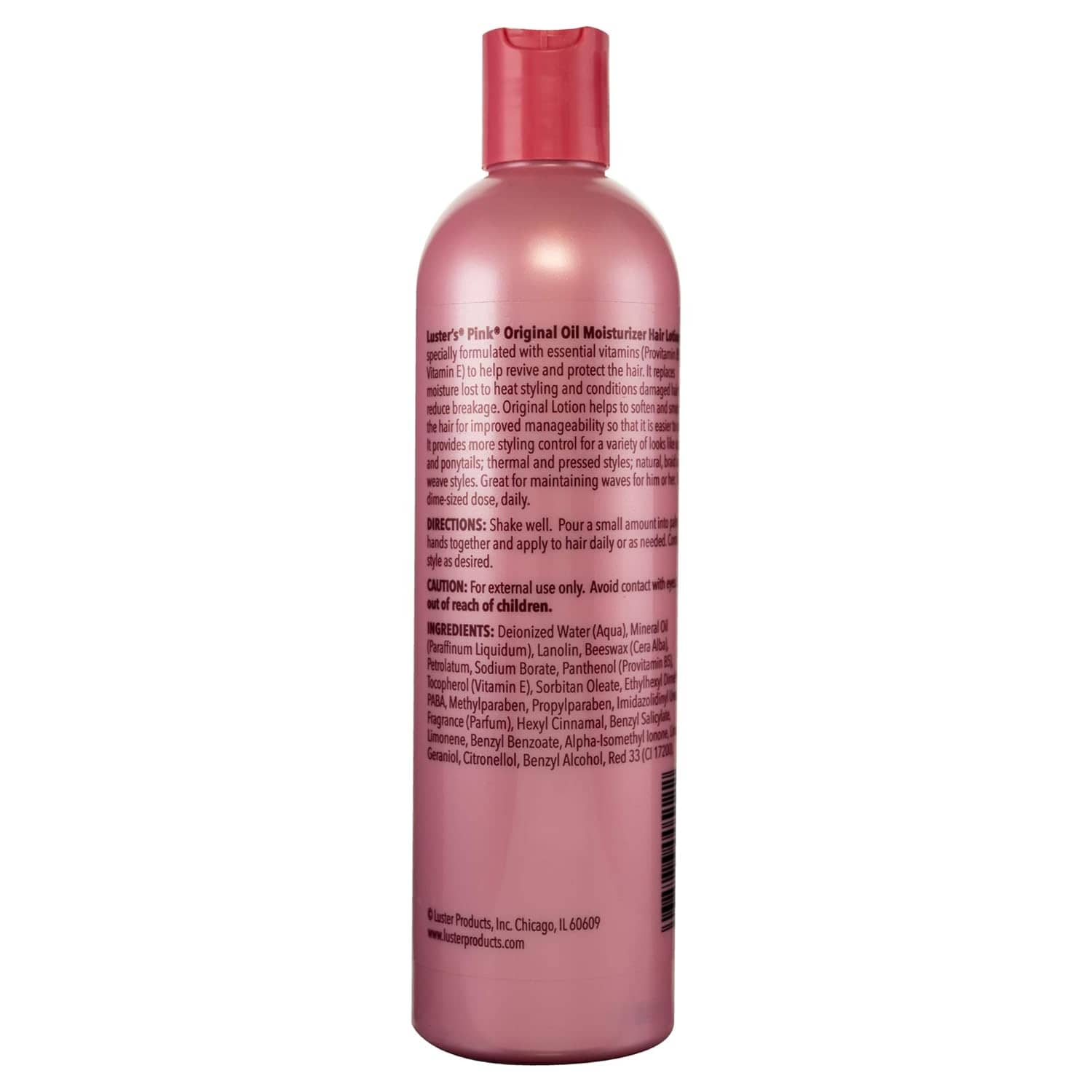 Luster's Pink - Lotion capillaire "oil moisturizer" - 355ml - Luster's - Ethni Beauty Market