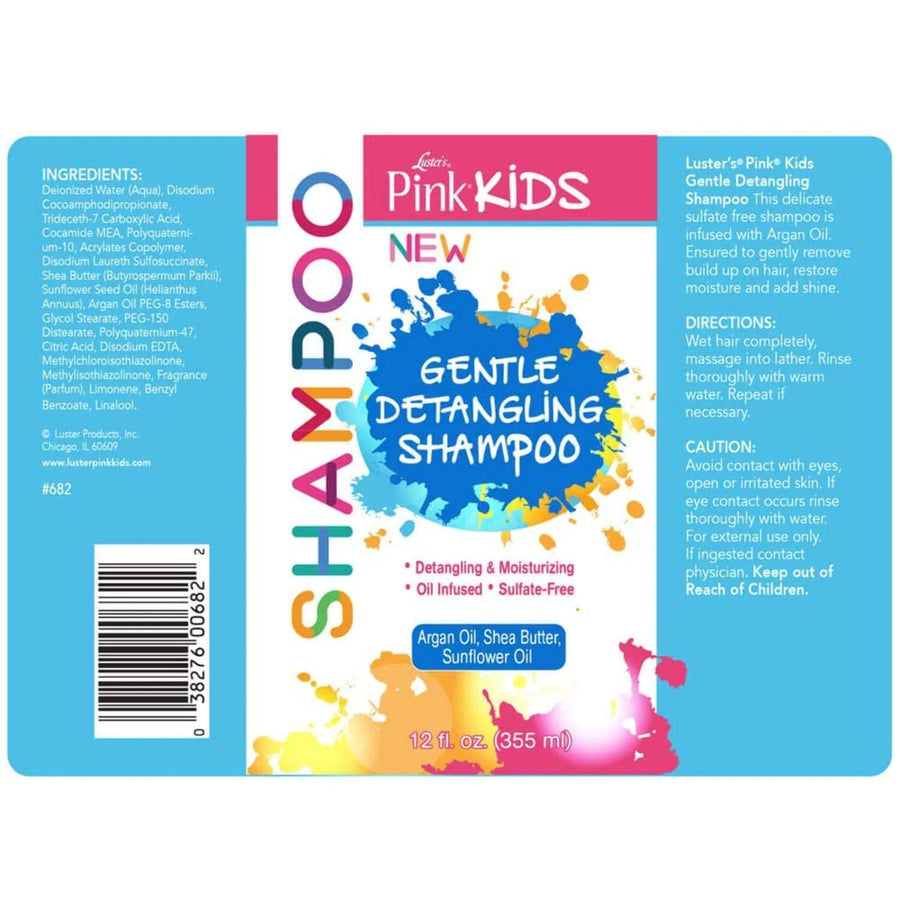 Pink Kids Shampoing Démêlant - 355ml - Luster's - Ethni Beauty Market