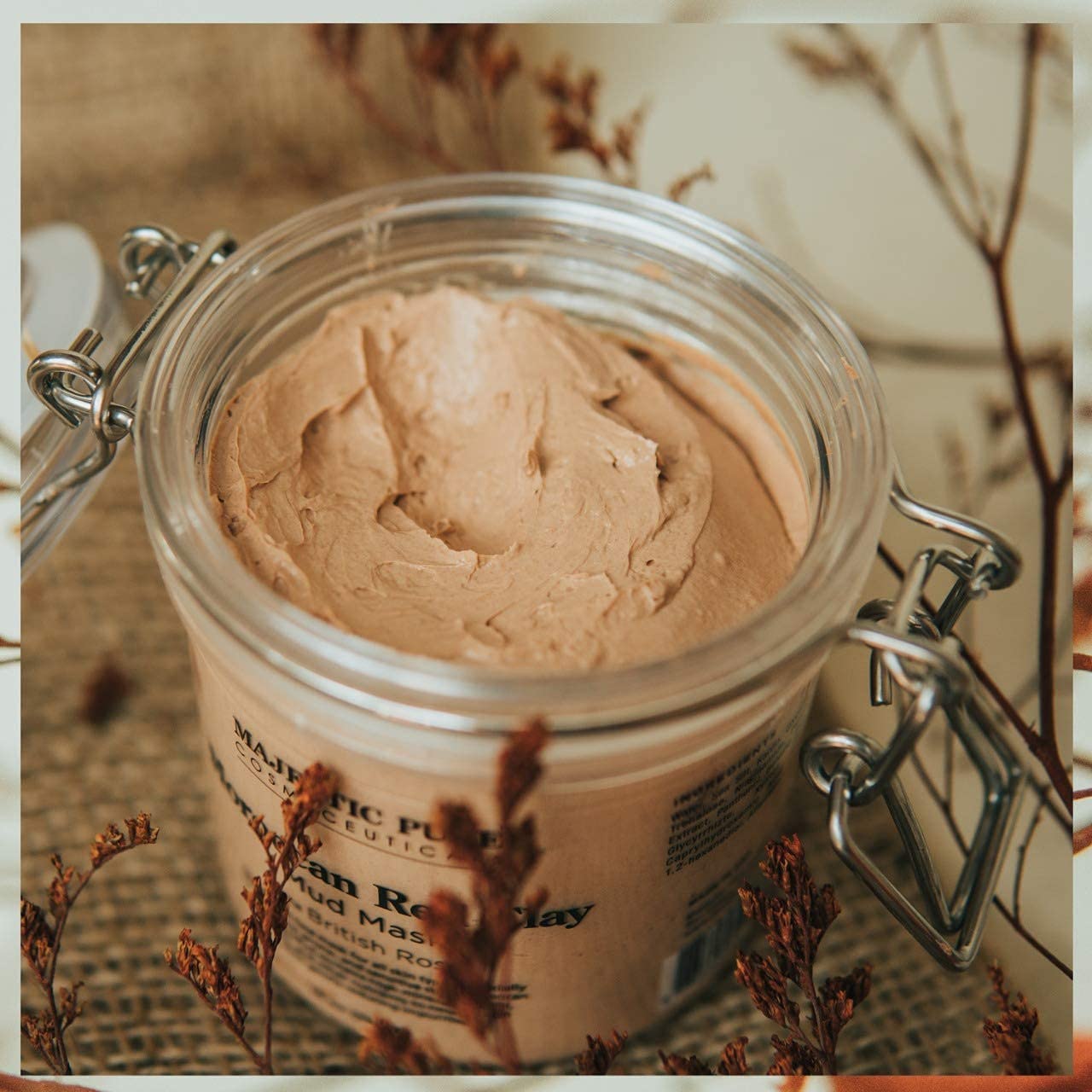 Majestic Pure - Masque facial de boue d'argile rouge marocaine "Moroccan Red Clay Mud Mask" - 283g - Majestic Pure - Ethni Beauty Market