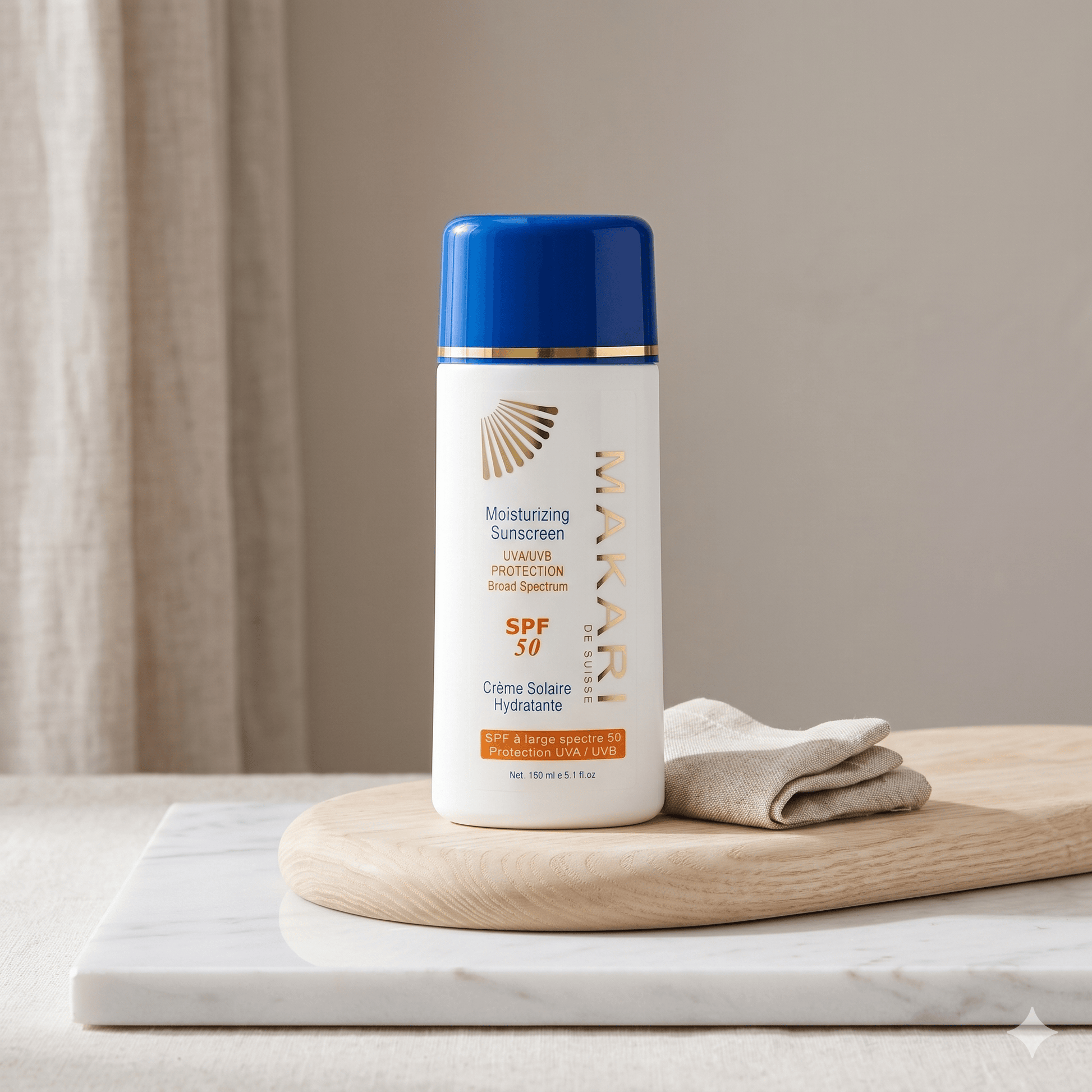 Makari - Crème solaire hydratante SPF 50 - 150 ml - Makari - Ethni Beauty Market