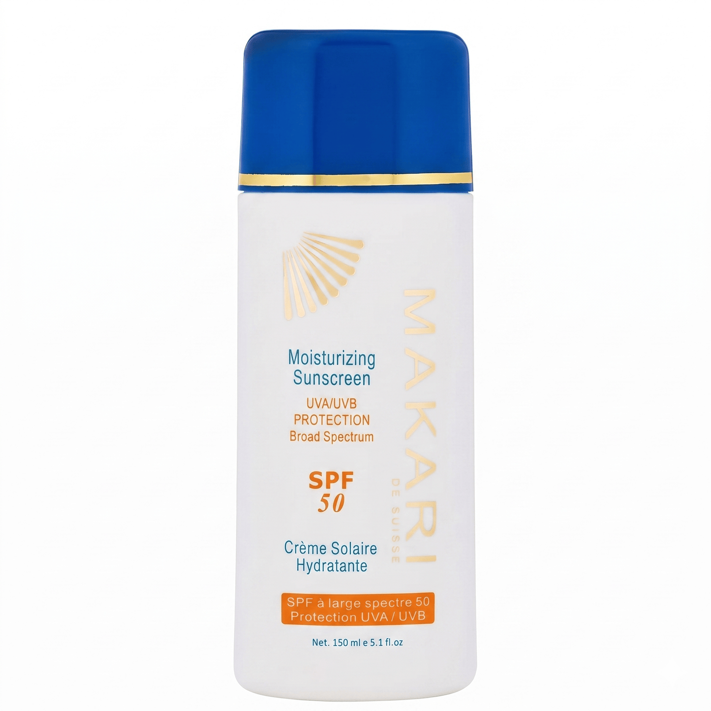 Makari - Crème solaire hydratante SPF 50 - 150 ml - Makari - Ethni Beauty Market