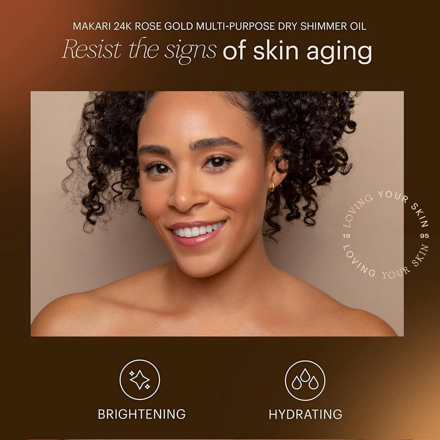 Makari - Huile Sèche Multi-Usage Or Rose 24K - 100ml - Makari - Ethni Beauty Market