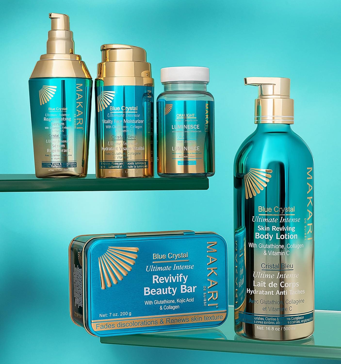 Makari - Blue Crystal Revivify Beauty Bar 200g - Makari - Ethni Beauty Market