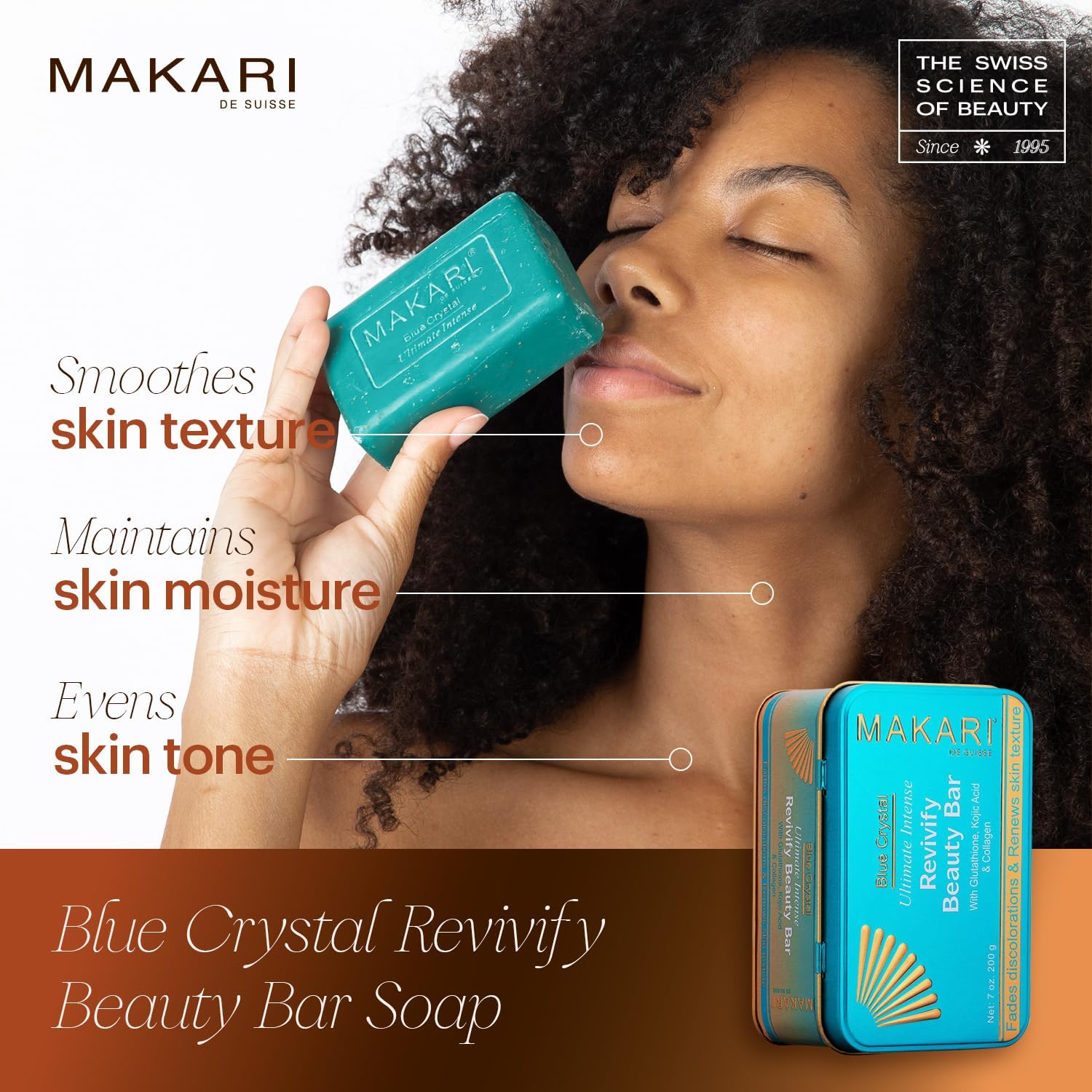 Makari - Blue Crystal Revivify Beauty Bar 200g - Makari - Ethni Beauty Market