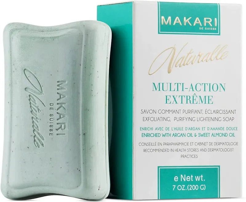 Makari - Naturalle - Savon Gommant, Purifiant, éclaircissant MULTI-ACTION EXTRÊME- 200g (exfoling purifying soap) - Makari - Ethni Beauty Market
