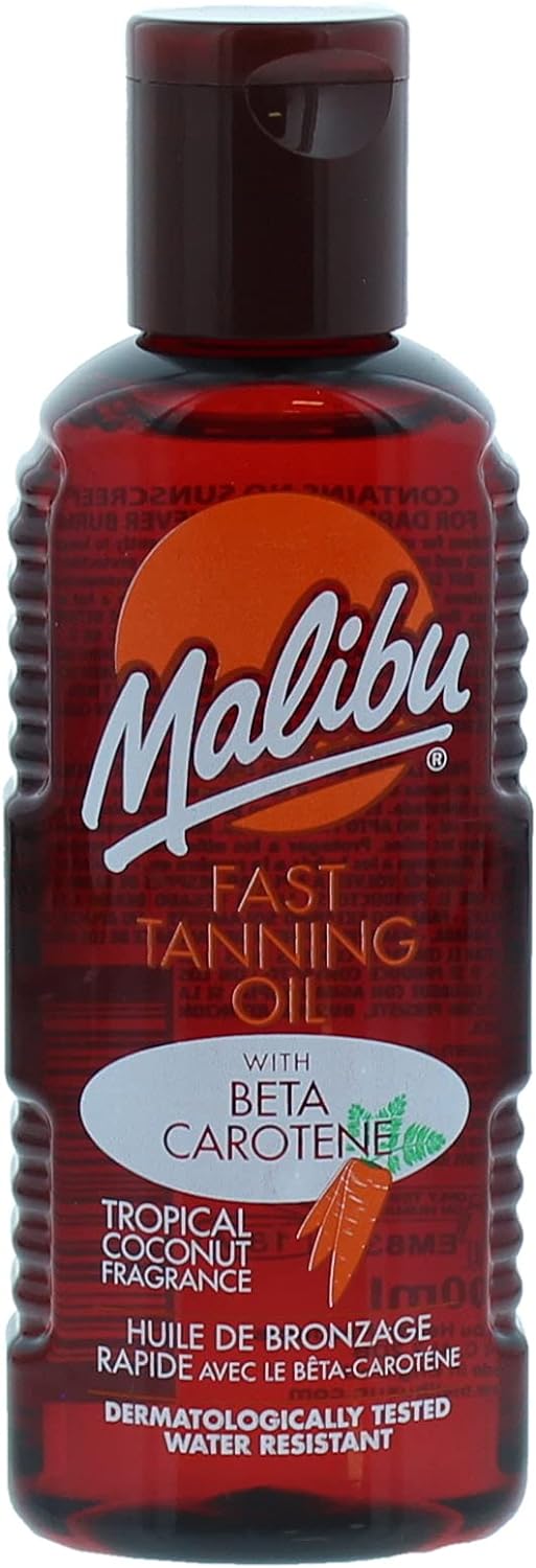 Malibu - Fast Tanning Oil with Beta-Carotene "Fast Tanning Oil Whith Beta Carotene" - 100 ml - Malibu - Ethni Beauty Market