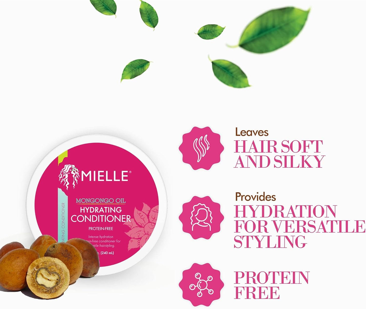 Mielle Organics - Après-shampoing hydratant mongongo 240ml - Mielle Organics - Ethni Beauty Market