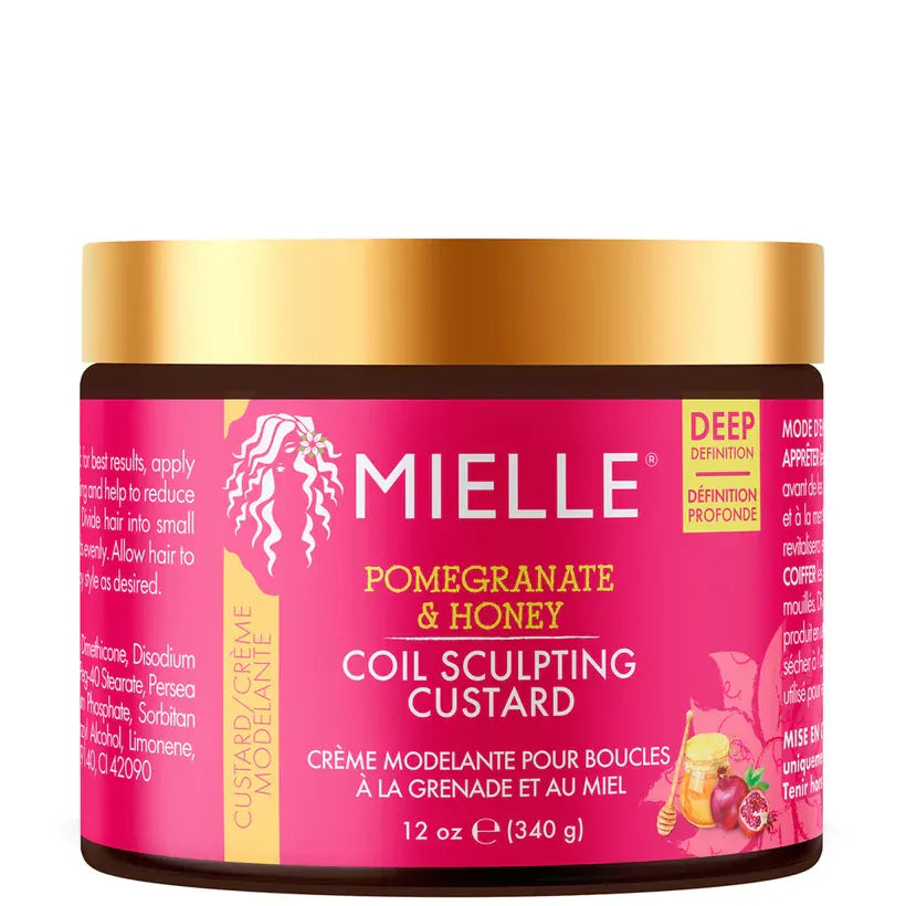 Mielle Organics - Styling gel for pomegranate & honey curls 340g (coil sculpting custard) - Mielle Organics - Ethni Beauty Market