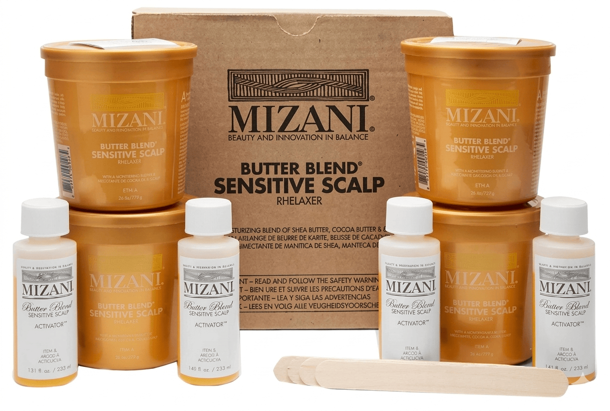 MIZANI - Butter Blend Sensitive Scalp Rhelaxer - Kit 4 Applications - Mizani - Ethni Beauty Market