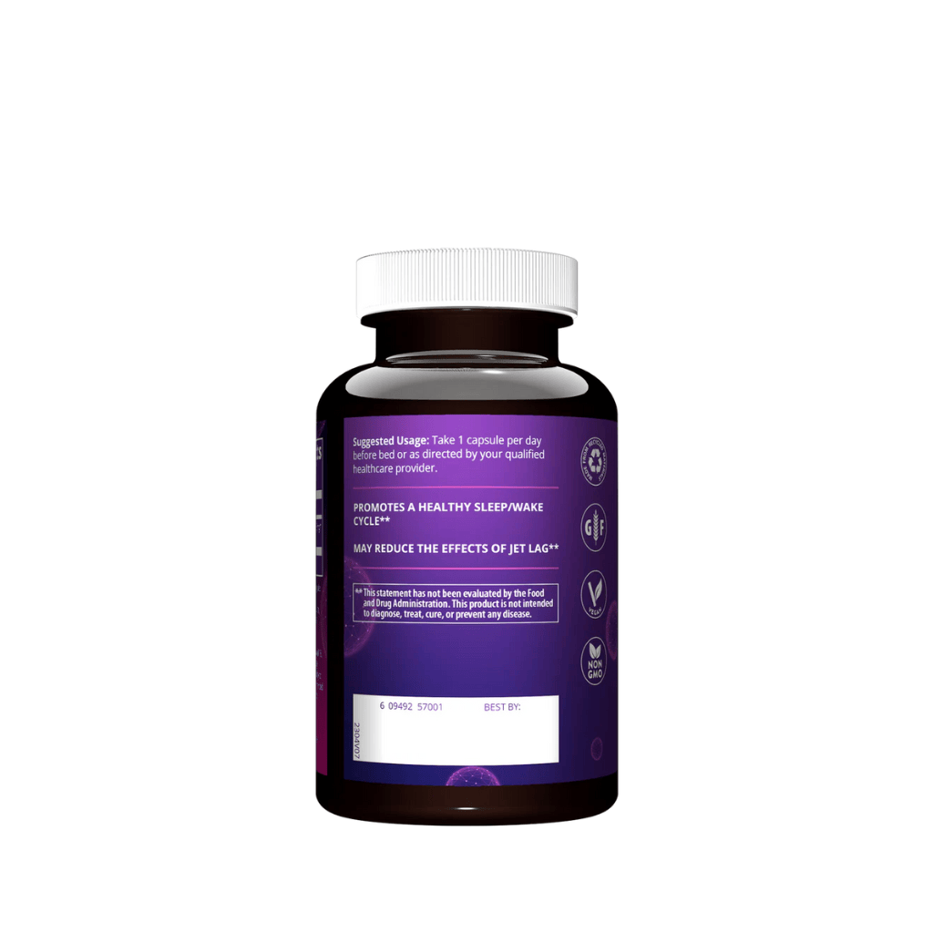 MRM - Complément alimentaire à la mélatonine - Manque de sommeil - 60 capsules dégantes (3mg) - MRM - Ethni Beauty Market