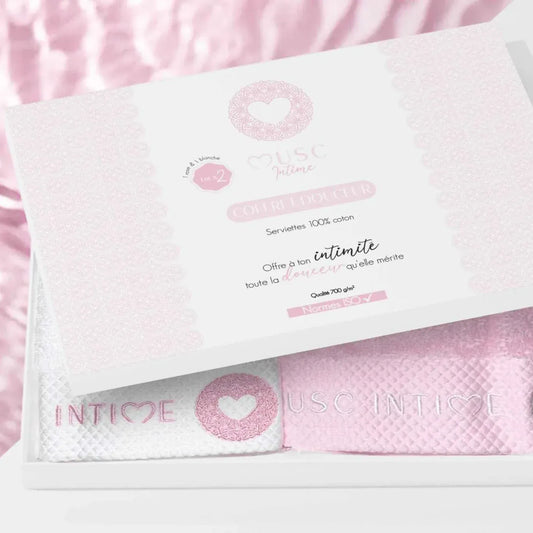 Musc Intime — Serviette en coton "coffret douceur" – 200g - Musc Intime - Ethni Beauty Market