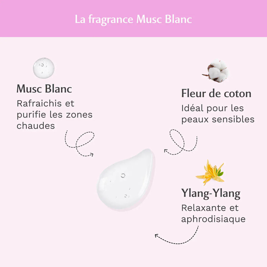 Musc Intime - L'irrésistible - Musc intime en gel "musc blanc" - 30ml - Musc Intime - Ethni Beauty Market