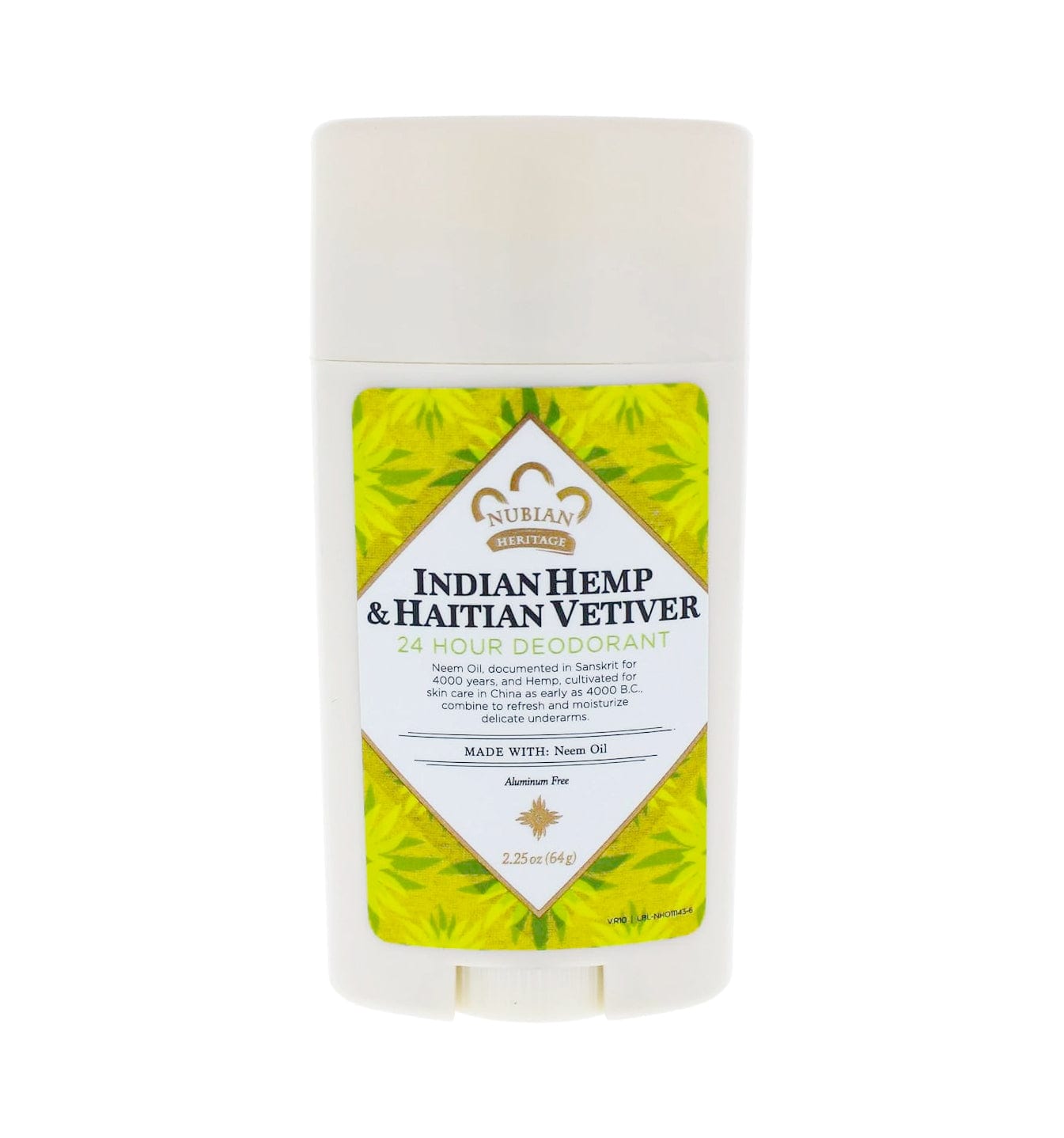 Nubian Heritage -  Déodorant 24 heures au chanvre indien et vétiver haïtien - 64g - Nubian Heritage - Ethni Beauty Market