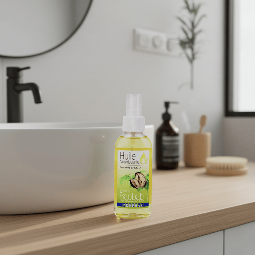 Préphar - Huile de baobab restructurante - Corps & cheveux - 100ml - Prephar - Ethni Beauty Market