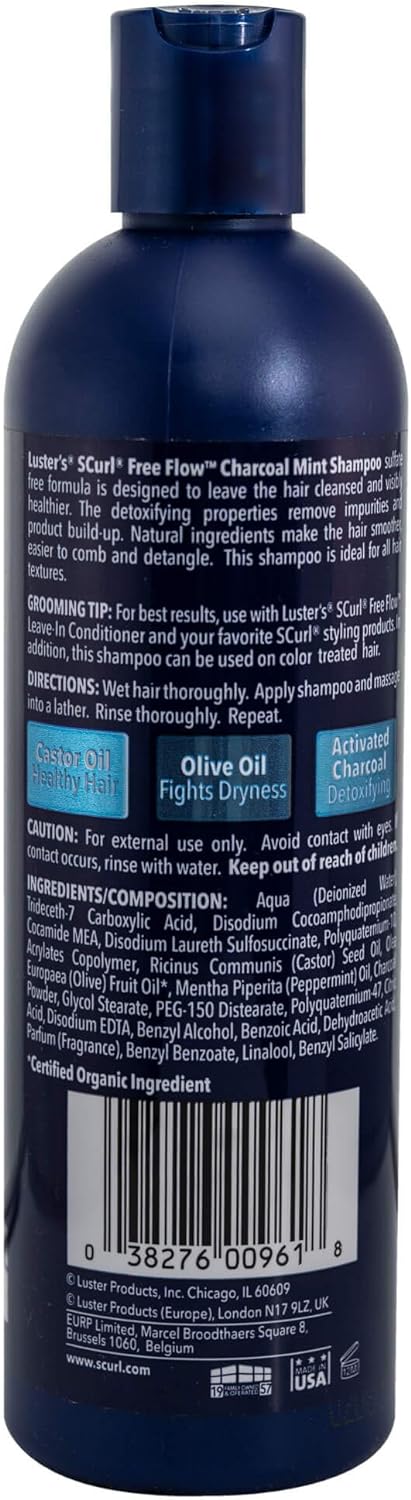 S-Curl Shampoing au Charbon - 355ml - Luster's - Ethni Beauty Market