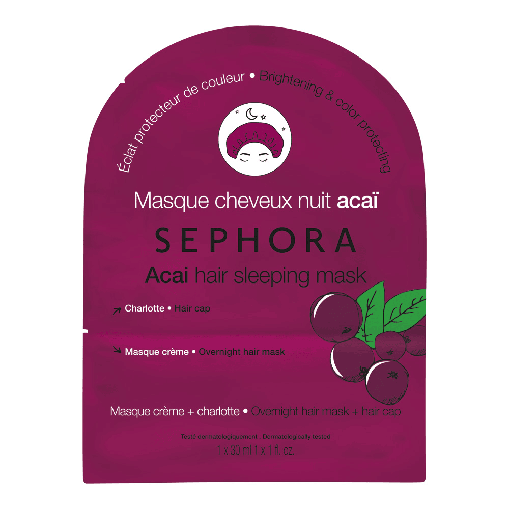 Sephora - Masque Cheveux Nuit Acaï "Hair Acaï Sleeping Mask" (Masque+Charlotte) - Sephora - Ethni Beauty Market