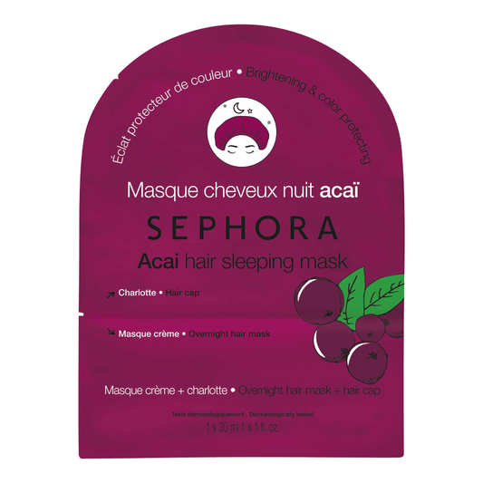 Sephora - Masque Cheveux Nuit Acaï "Hair Acaï Sleeping Mask" (Masque+Charlotte) - Sephora - Ethni Beauty Market