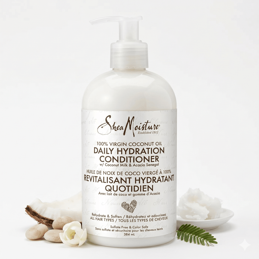 Shea Moisture - Après-Shampoing Hydratant 100% Huile De Noix De Coco (Plusieurs contenances disponibles) - Shea Moisture - Ethni Beauty Market