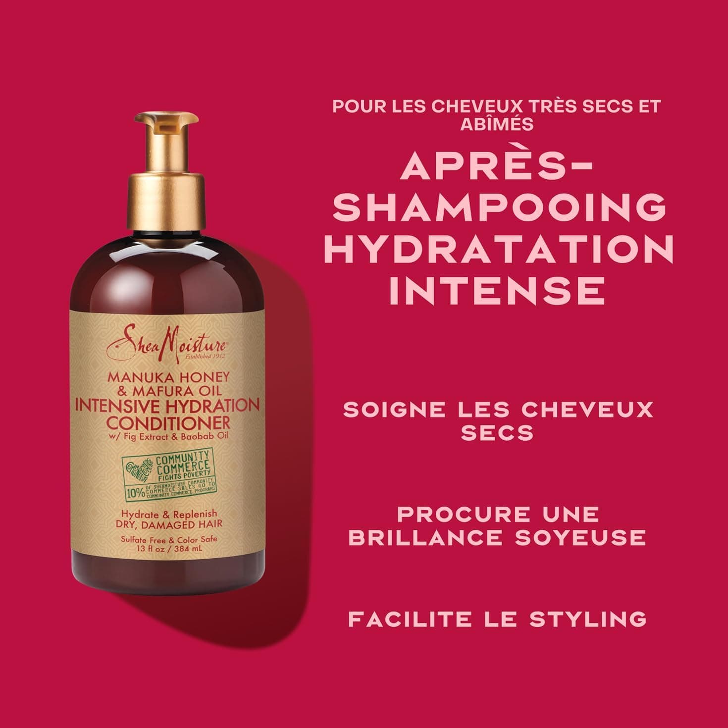 Shea Moisture - Après-Shampoing Hydratant Au Miel De Manuka & Mafura - 384ml - Shea Moisture - Ethni Beauty Market