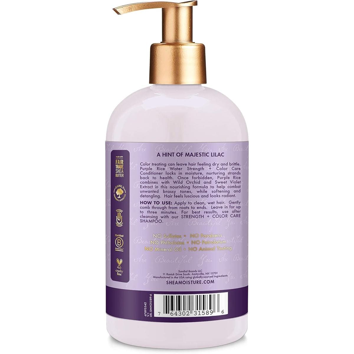 Shea Moisture - Après-Shampooing Revitalisant force + protection de la couleur - 370ml (Nouveau Packaging) - Shea Moisture - Ethni Beauty Market