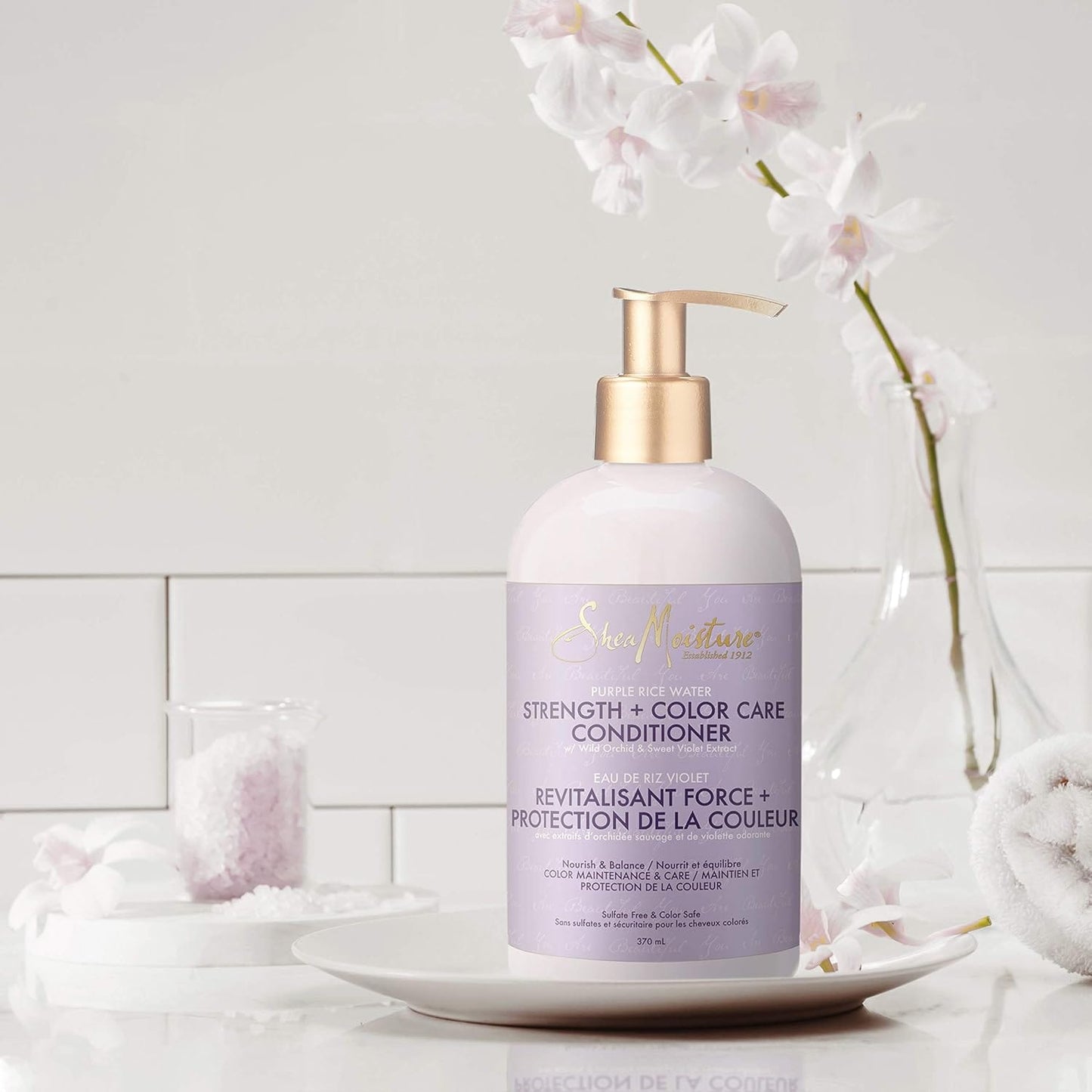 Shea Moisture - Après-Shampooing Revitalisant force + protection de la couleur - 370ml (Nouveau Packaging) - Shea Moisture - Ethni Beauty Market