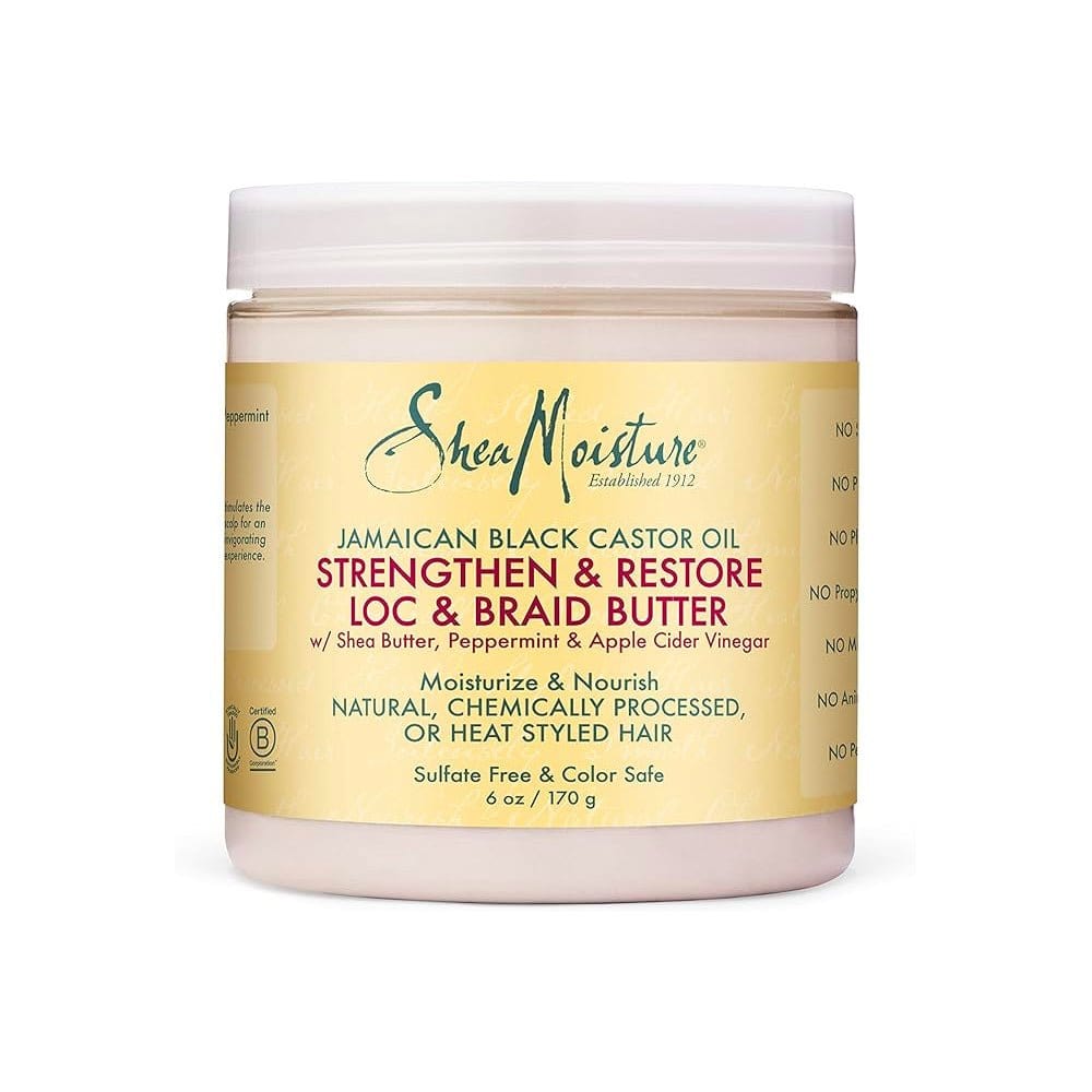 Shea Moisture - Moisturizing And Nourishing Butter For Frizzy Or Braided Hair With Jamaican Black Castor Oil 170g - Shea Moisture - Ethni Beauty Market