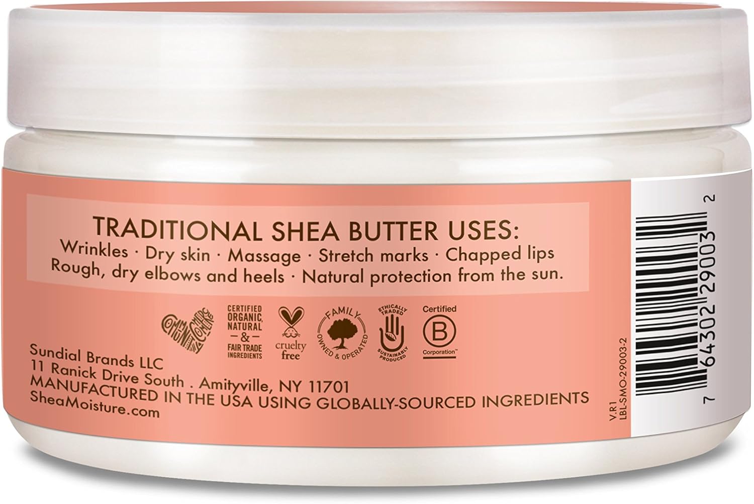 Shea Moisture - Crème Au Beurre De Karité Infusé À La Noix De Coco Et L'Hibiscus 113G - Shea Moisture - Ethni Beauty Market