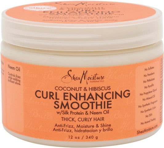 Shea Moisture - Embelisseur de boucles "Curl Enhancing Smoothie" - noix de coco & hibiscus - 340g - Shea Moisture - Ethni Beauty Market